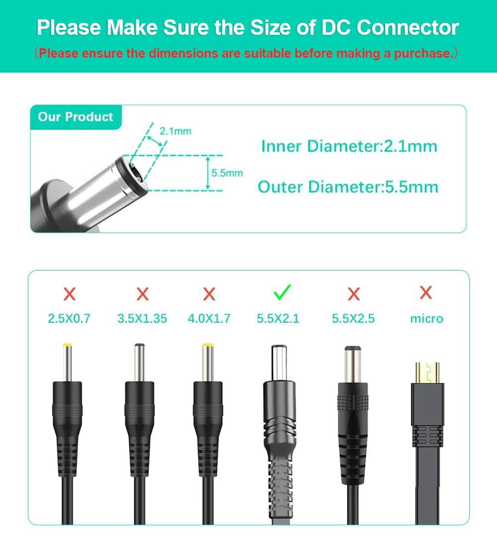 Itramax 30ft 12V DC Extension Cable 2Pack,Power Supply Extension Cord 2.1mm x 5.5mm 5521 DC Adapter Flat Female to Male Extender Wire for IP Network,CCTV Security Camera,DVRs,5V,9V,24V,Volt,25