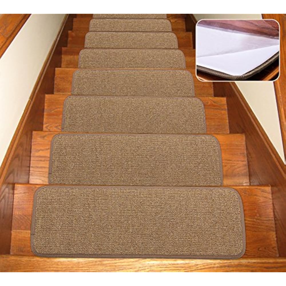 Seloom Treads NonSlip Washable Stair Carpet With Skid Resistant Rubber