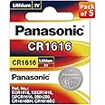 Panasonic Cr1616 3v Lithium Battery 2pack X (5pcs) = 10 Single Use Batteries