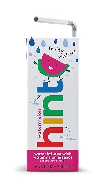HINT KIDS WATER PURE WATER INFUSED WITH, ZERO SWEETENERS, WATERMELON, 6.75 FL OZ (PACK OF 8)