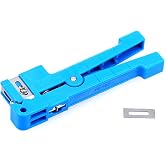 Cruiser 45-163 Fiber Optic &amp; Coaxial Cable Stripper Tool (Blue, Alloy Steel)