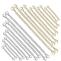 IHUIXINHE Stainless Steel Necklace Extender Bracelet Extender 20 Pcs Extender Chain Set 5 Different length: from 1.96 inches to 5.9 inches Necklace Bracelet Jewelry Making Supplies