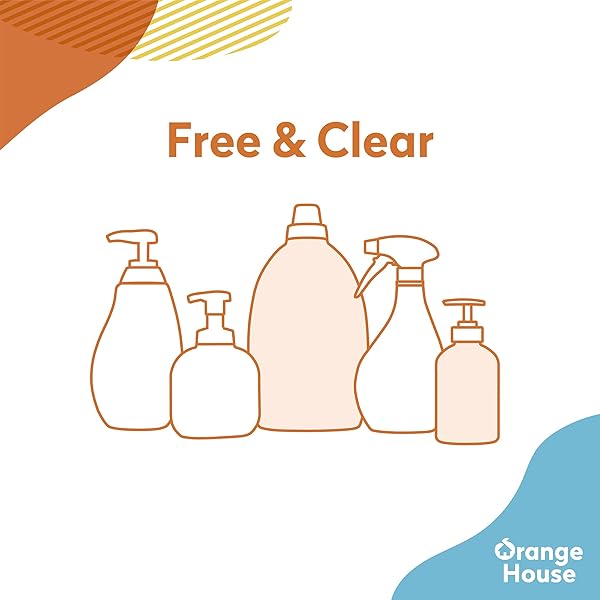 ORANGE HOUSE LIQUID BABY LAUNDRY DETERGENT, CLINICALLY CERTIFIED FOR BABY, NEWBORN, INFANT, NATURAL INGREDIENTS AND SCENT FREE FORMULA, 30.4 FL OZ
