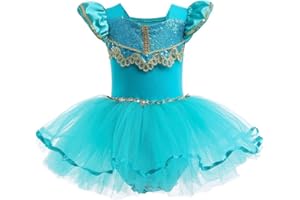 NEWEPIE Baby Girls Princess Leotards Ballet Dance Skirted Tutus Dancewear Halloween Christmas Birthday Party Fancy Dress