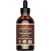 Ceylon Cinnamon Shop CinnaGold™ Organic Ceylon Cinnamon (100% Certified) Supplement, High-Potency Liquid Extract, 4 oz. – Super Antioxidant