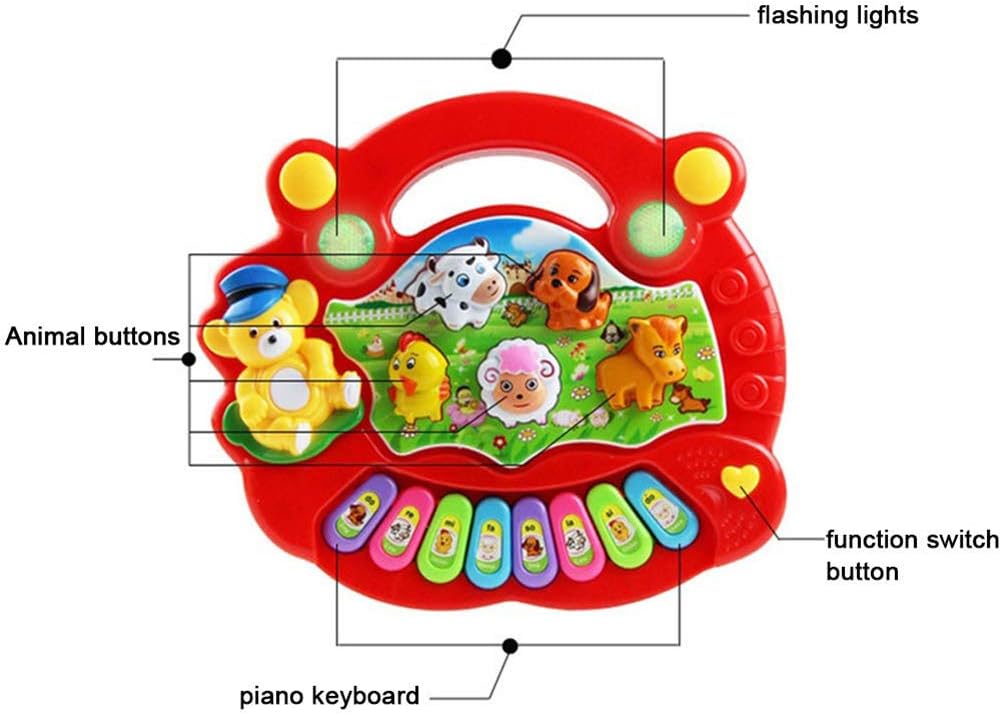 Piano Et Marteau 17 5 X 15 X 3 Cm Pour Enfants Jouets De Musique Pour Bebe Achimer Jouet Musical Pour Bebe Garcons Et Filles Jouets A Partir De 1 2 Ans Yelb