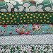 RayLineDo 5X Different Pattern Green Poplin Fabric Fat Quarter Bundle 46 x 56cm (Appox 18