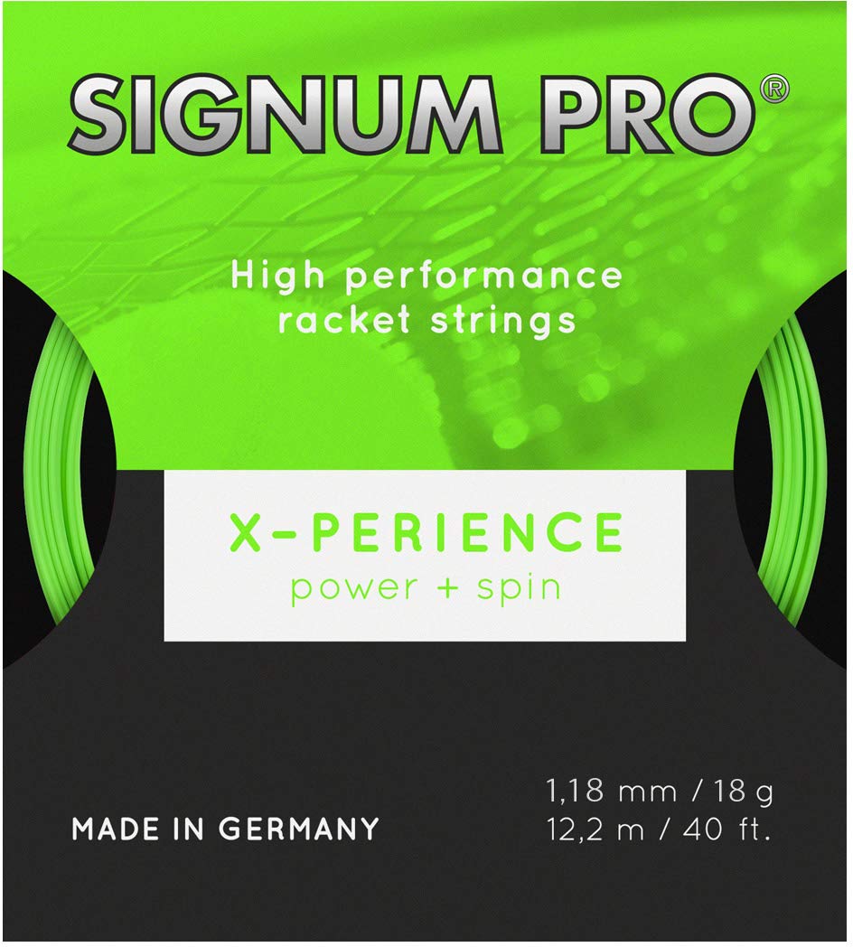 Signum Pro Unisex - Adult Xperience String Set 12m Neon Green Tennis String