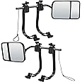CICMOD Towing Mirrors Universal Clip-on Mirror Extenders for Towing Cars Trailer Truck Boat - Pack of 2