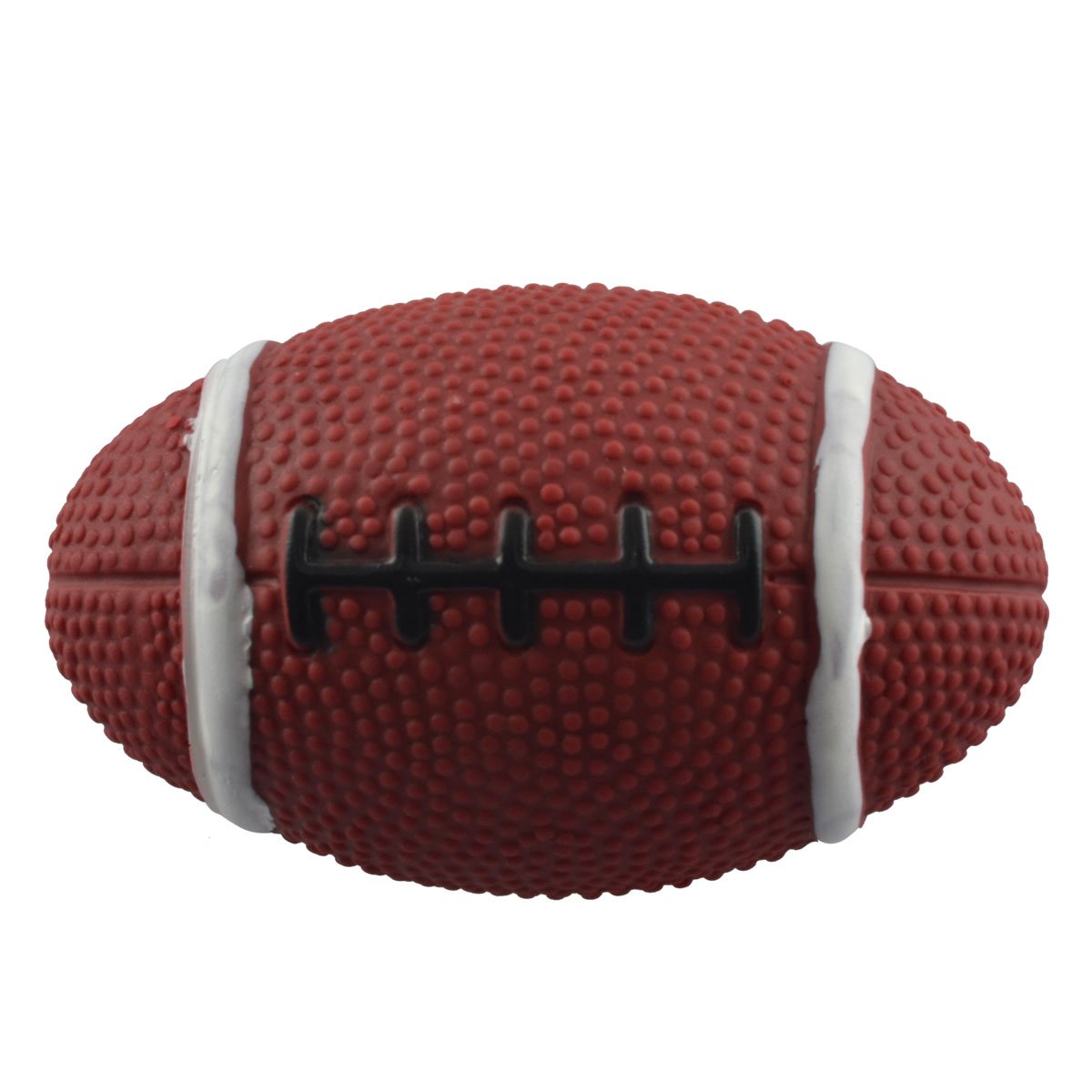 Rugby Ball Rubber Toy with Sound Squeaker Dogloveit Pet Puppy Cat Dog