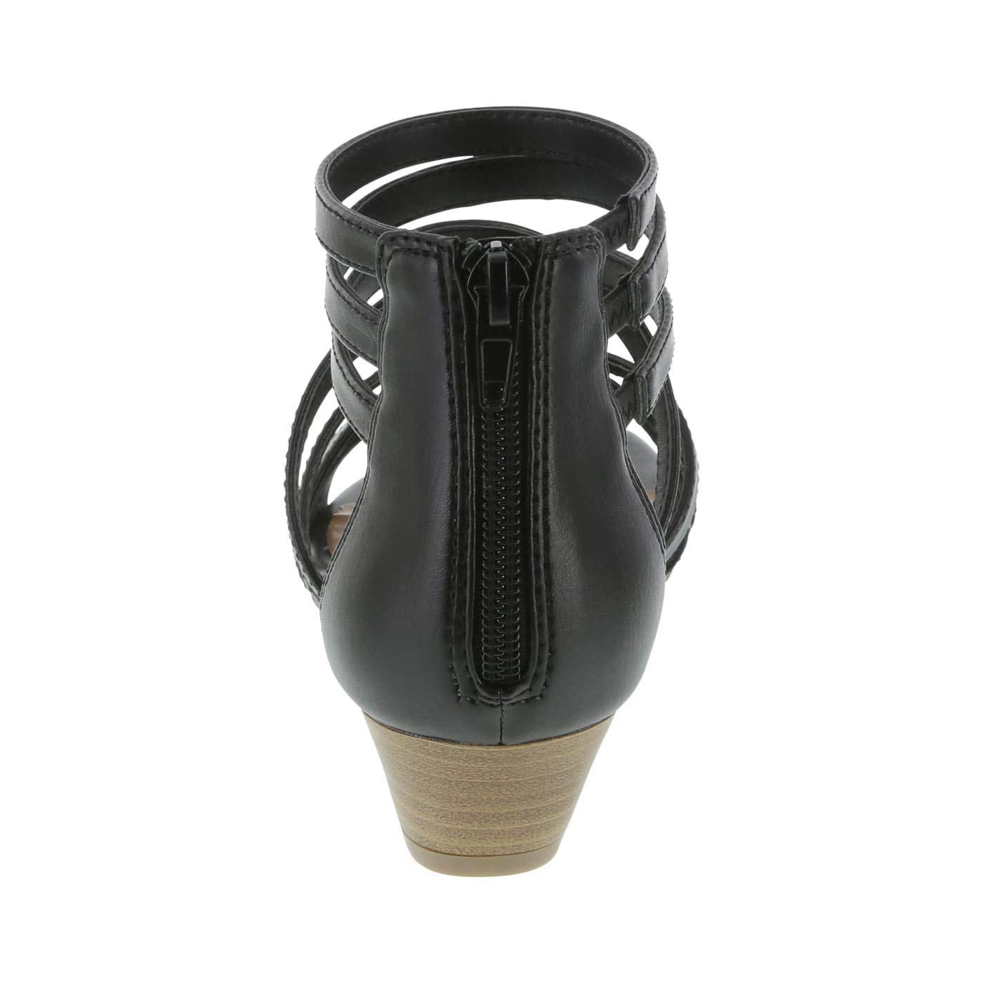 dexflex Comfort Black Women's Nessa Low Wedge Sandal 5 Wide - Image 4