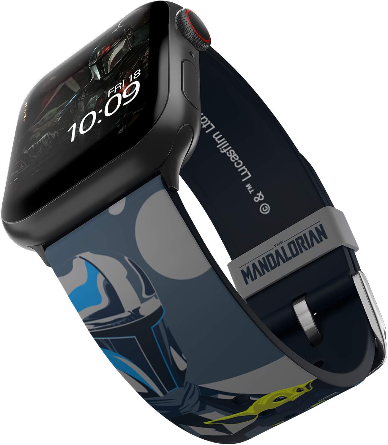 Star Wars: The Mandalorian - Beskar Armor Smartwatch Band – Officially Licensed, Compatible with Apple Watch (not included) – Fits 38mm, 40mm, 42mm and 44mm