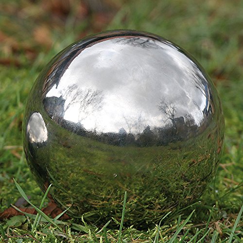 40cm Stainless Steel Sphere Decorative Garden Ornament Amazon.co.uk