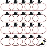 WMYCONGCONG 20 PCS 14 AWG Inline Fuse Holder for Miniature Size ATM APM Blade Fuse Automotive Car Truck Boat Use