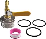Drhomeam 2 Inch Drum Faucet with Gasket for 55 Gallon Oil Water Buckets view 2