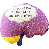 GIANT MICROBES Dyslexia Plush, Teacher Gift, Dyslexia Awareness, Neurodivergent Gifts, Brain Stuffed Animal, Neurodiversity Gifts, Neuroscience Gift