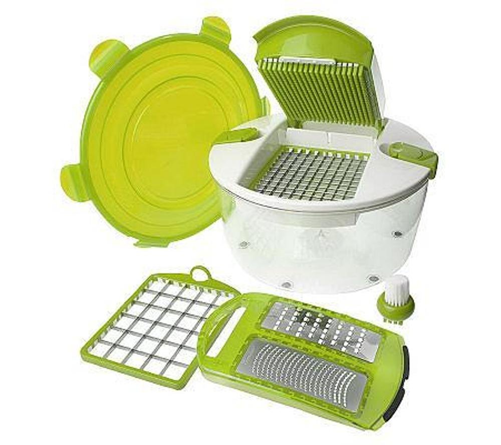 Genius Salad Chopper 19 Cup 6pc Food Prep System Home Garden Kitchen