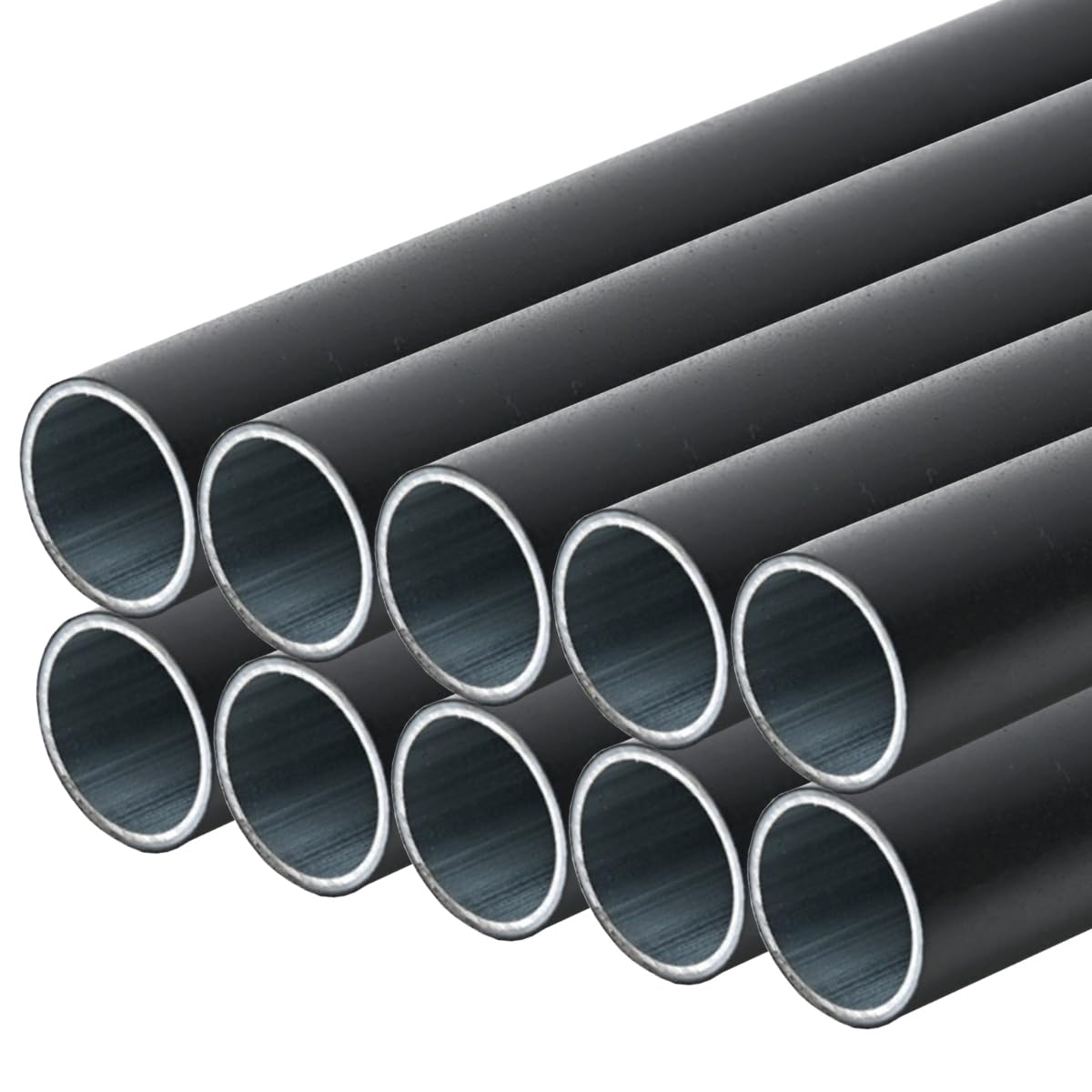 Photo 1 of 10-pack 1-1/10? OD 5’ (1500mm) long Japanese Made Galvanised Steel Pipe with AAS Resin Coating Round Pipe, Metal Tube for Industry, DIY, Construction, (1.1in x 10 x 5ft)