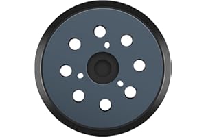 5 Inch Sander Replacement Pad Compatible with Makita Orbital Sander BO5030 BO5030K BO5010 BO5031K BO5041K, 8 Hole Hook and Lo