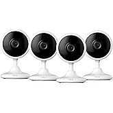 CHIKUK 2K Home Security Camera, Indoor Camera for Dog/Pet/Elder/Baby Monitor, Smart Phone App Siren, 2-Way Audio, Advanced Motion Detection Night Vision, 4pcs，SD/Cloud Storage, Alexa Compatible