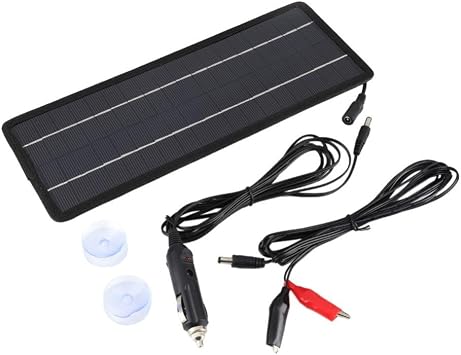 Amazon Com Yosoo 12v 4 5w Portable Solar Panel Battery Trickle Charger With Cigarette Lighter Plug For Car Truck Boat Caravan Furniture Decor