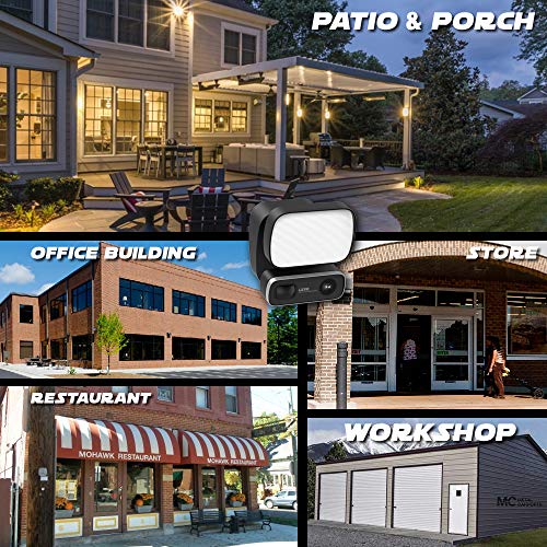 Outdoor Flood Light Security Camera, Lizvie 1080P HD WiFi APP View PIR