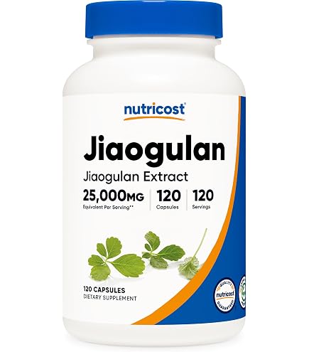 Complément Jiaogulan 820 Mg – Activateur AMPK, Sans Caféine – Expire 03/2027
