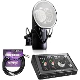 Solid State Logic SSL 2 MKII - 2x2 USB Audio Interface Bundle with Aston Microphones Element Microphone KIT and Kellards XLR-P20T Pro 20 ft XLR Microphone Cable, XLR Male to Female Cable