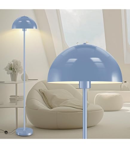 Bricosmocon Floor Lamp, Industrial Blue Floor Lamps for Living