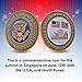 USA No. Korea Challenge Coin - LIMITED EDITION! - Shows actual date! Trump Summit Singapore Kim Jong-Un President Peace Talks