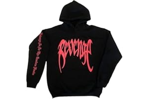 Lukitty Unisex Revenge Hoodie Xxxtentacion Graphic Print Sweatshirt Jacket Boys