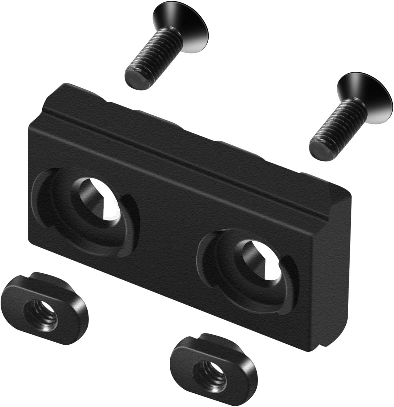 VIAKEY Mlok Picatinny Rail, 2 Pack 3 Slot M-Lok Aluminum Picatinny Rails Section for M LOK Systems with 5 T-Nuts & 5 Screws & 2 Allen Wrench (2Pcs Mlok 3-Slot) : Sports & Outdoors