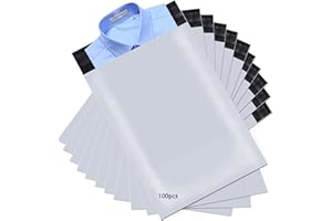 newlng 100pcs Shipping Bags Poly Mailers 12.5x17.5in Mailing bags White Shipping Envelopes Self-sealing Adhesive Waterproof and Tear-Proof Packaging Bags Shipping Bags for Clothing Books Mail
