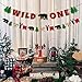 Lumberjack Banner Buffalo Plaid Wild One Banner, Woodland First Birthday Party Decorations