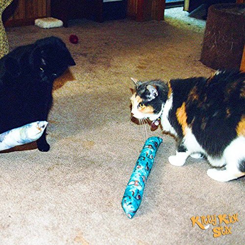 Kitty Kick Stix 15" Original Catnip Kicker Toy (Set of 2), Made in USA