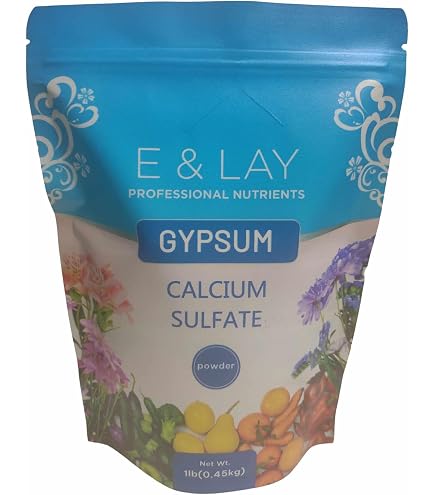 15 Lb Gypsum Sulfur – Calcium Sulfate Dihydrate Granular For Garden Soil & Compost