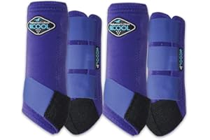 Professional's Choice 2XCOOL Sports Medicine Horse Boots | Protective & Breathable Design for Ultimate Comfort & Durability in Active Horses | Value 4 Pack | Small, Medium, Large