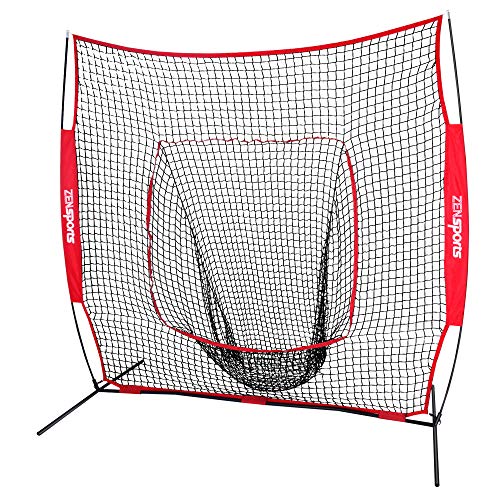 ZENY 7'×7' Baseball Softball Practice Net Hitting Batting Catching