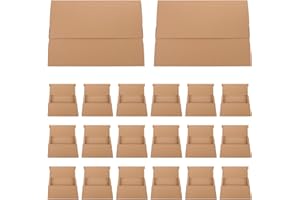 LOLIPPYY 20pcs Kraft Paper Vinyl Record Mailers 280x200x20mm Stackable Album Shipping and Book Storage Boxes