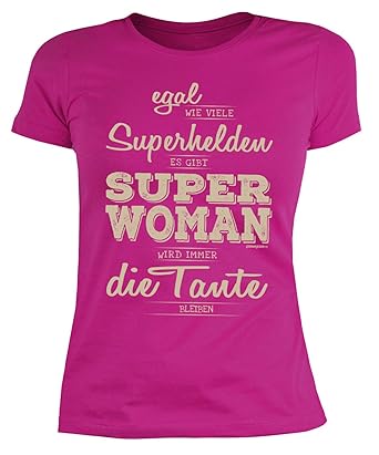 Tante Sprüche Damenshirt T Shirt Frau Tante Neffe