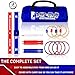 Epitomie Fitness Loop & Hoop Ring Toss Game (Premium) - Ring Toss Games Set with 4 Quoits Rope Rings, 4 Plastic Rings & Carry Bag (Indoor & Outdoor Family Fun)