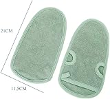 Omenluck Bathing Mittens Exfoliating Glove Back Scrubber for Mud Removal view 2