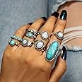 Amazon.com: Asphire 8 Pcs Bohemian Joint Knuckle Rings Set Oval ...