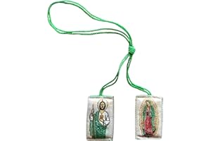 Angelitos de Mexico Escapulario De San Judas Tadeo con la Virgen de Guadalupe Jude the Apostle with Our Lady of Guadalupe Scapular