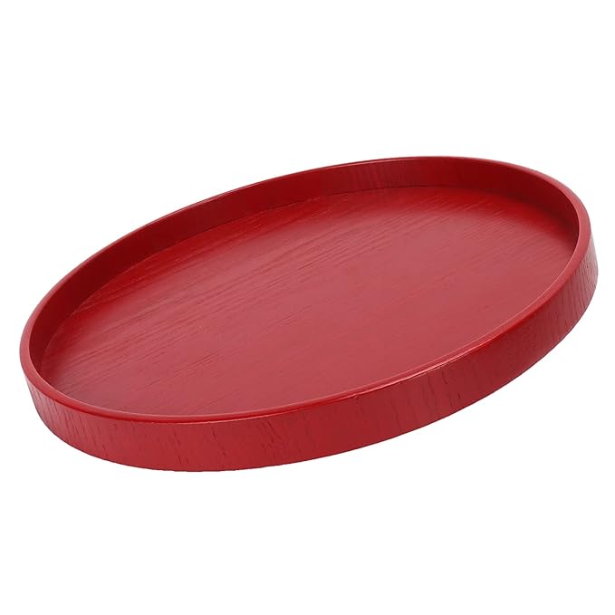 Buy Food Trays, Round Wood Serving Tray for Party for Restaurant for