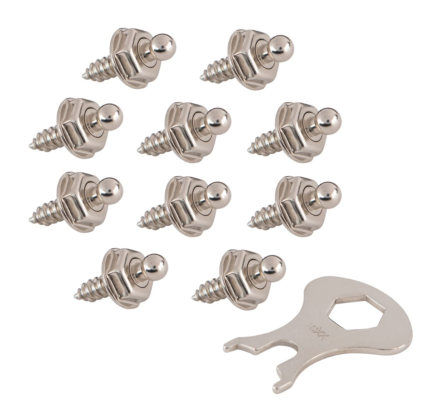 New Marine LOXX Base Pack of 10 Sheet Metal Screws 4.2 x 10 + Key
