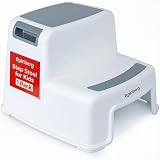 Rainberg 2 Step Stool for Kids - Sturdy Anti-Slip Potty Training Aid