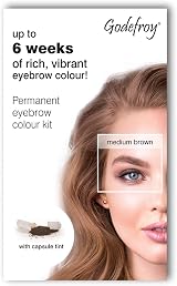 Godefroy Medium Brown Instant Eyebrow Tint Home Dye Kit Long Lasting Up to 6