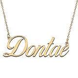 HUAN XUN Customized Custom Simple Any Name Necklace