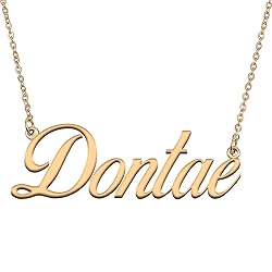 HUAN XUN Customized Custom Simple Any Name Necklace